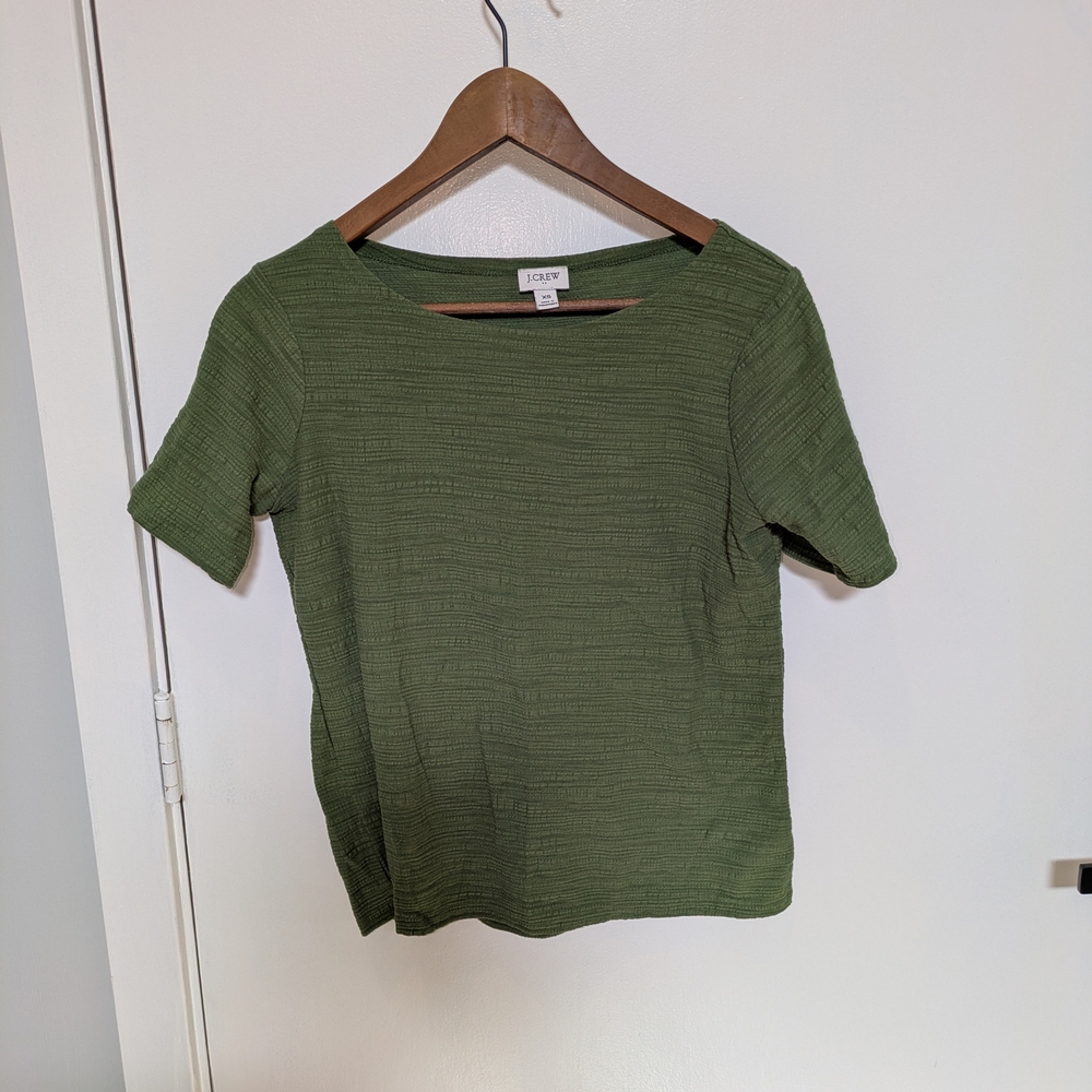 Loft Women's Green Textured Top